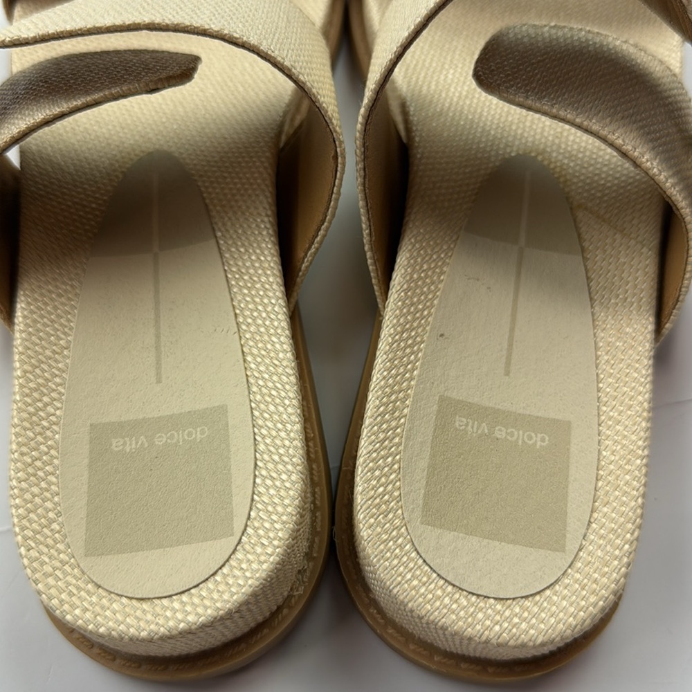 New NWOT Dolce Vita Giana buckle flat slide 8.5 - Picture 5 of 7